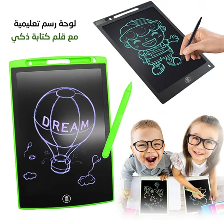 لوحة رسم وكتابة إلكترونية 6.5" مع قلم كتابة ذكي لتعليم أطفالك بسهولة Tablette D’écriture LCD 6.5 Pouces Pour Enfants 6501
