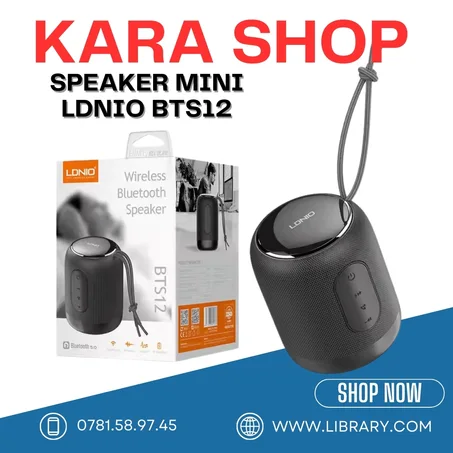 LDNIO BTS12 Nouvelle Technologie Power Smart speaker Haut-parleur Bluetooth sans fil Mini Outdoor Stereo Subwoofer Waterproof BT Speaker