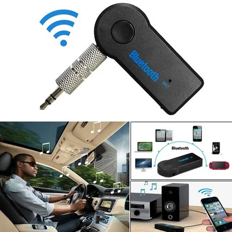 وصلة البلوتوث المميزة للاستماع للموسيقى في سيارتك بواسطة هاتفك الذكي Adaptateur Bluetooth avec Mic Pour Voiture