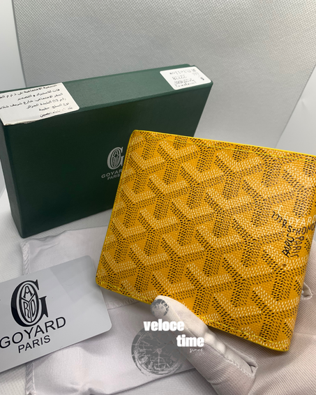 GOYARD PARIS // YELLOW  محفظة نقود وبطاقات