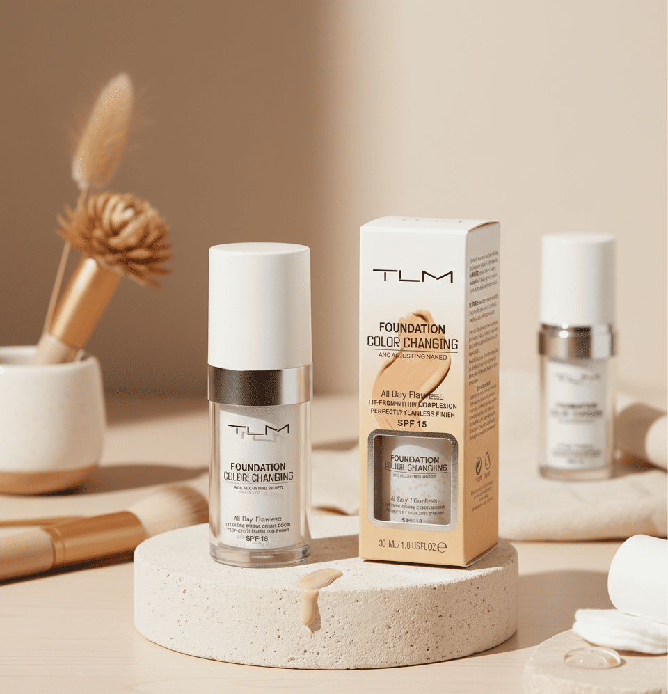 كريم الأساس الذكي لتغيير اللون (TLM Foundation Color Changing)