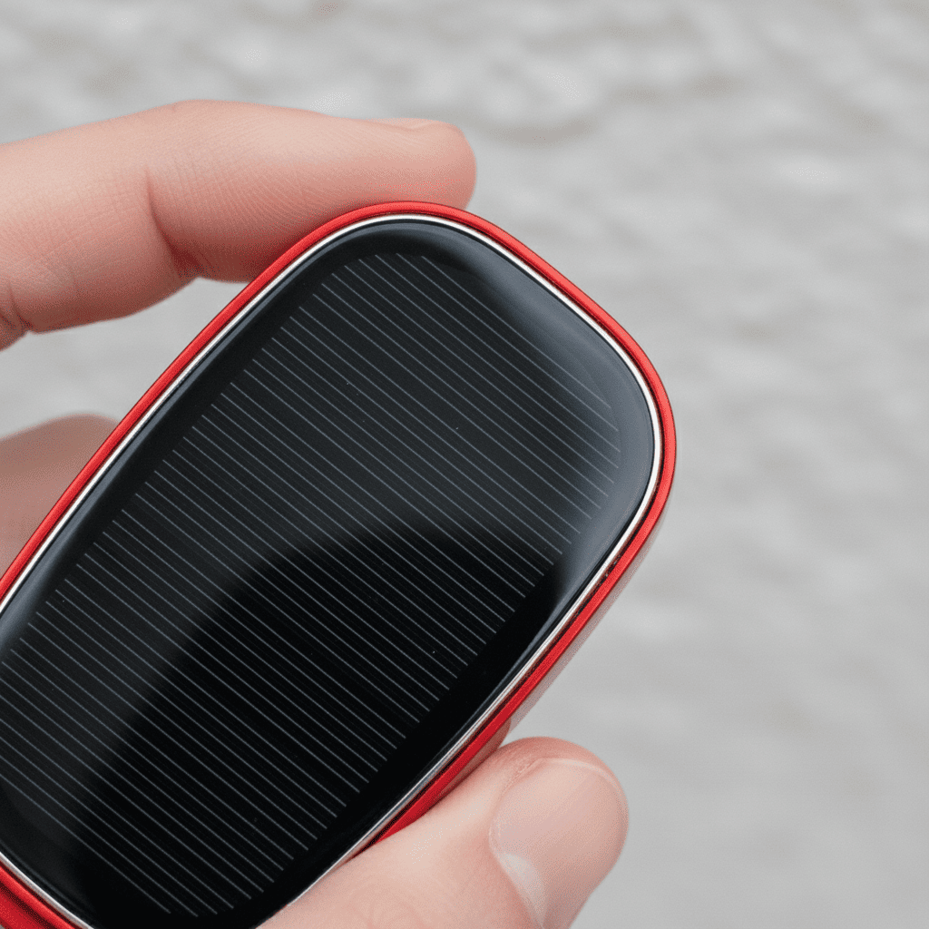 شاحن طوارئ صغير  بالطاقة الشمسية (Mini Portable Power Bank)