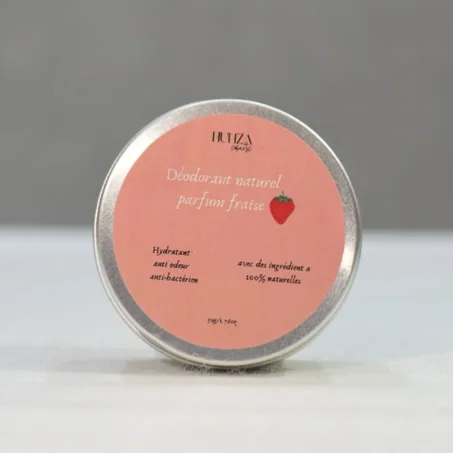 مزيل العرق الطبيعي برائحة فراولة - deodorant fraise