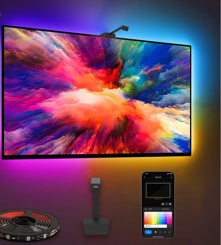 [GOLD] GlowSync™ HD – Smart LED TV Backlight Strip with Real-Time Screen Sync (50–65” TVs Only)
