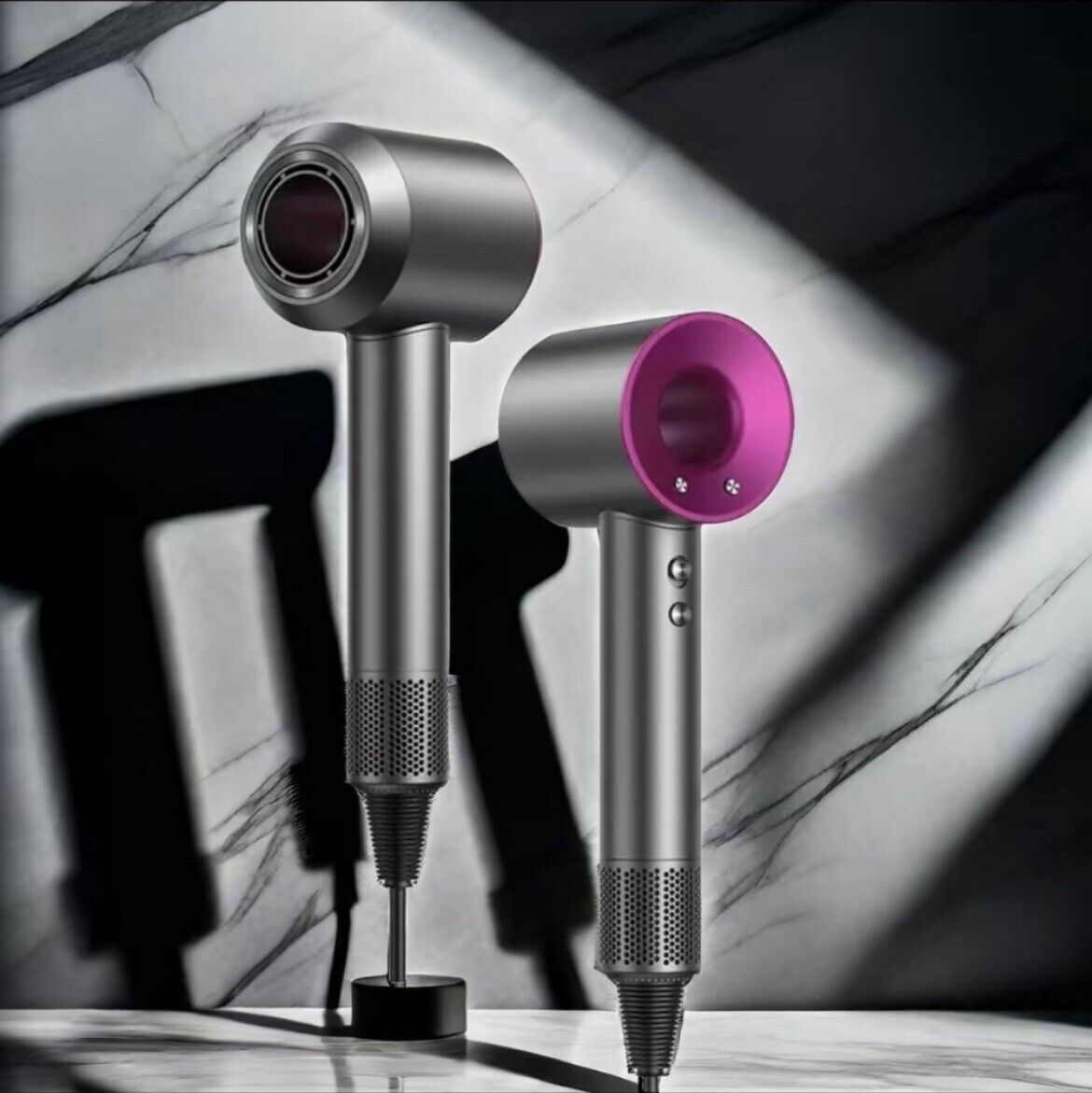 Professional Negative Ion Hair Dryer High Speed 5 Attachments with Diffuser