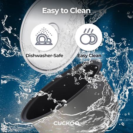 كاككوو جهاز طهي الارز التجاري بسعة كبيرة 30 كوب (غير مطبوخ)/ 60 كوب (مطبوخ) مع وعاء داخلي غير لاصق، مفتاح ضغط (فضي/اسود) CR-3032