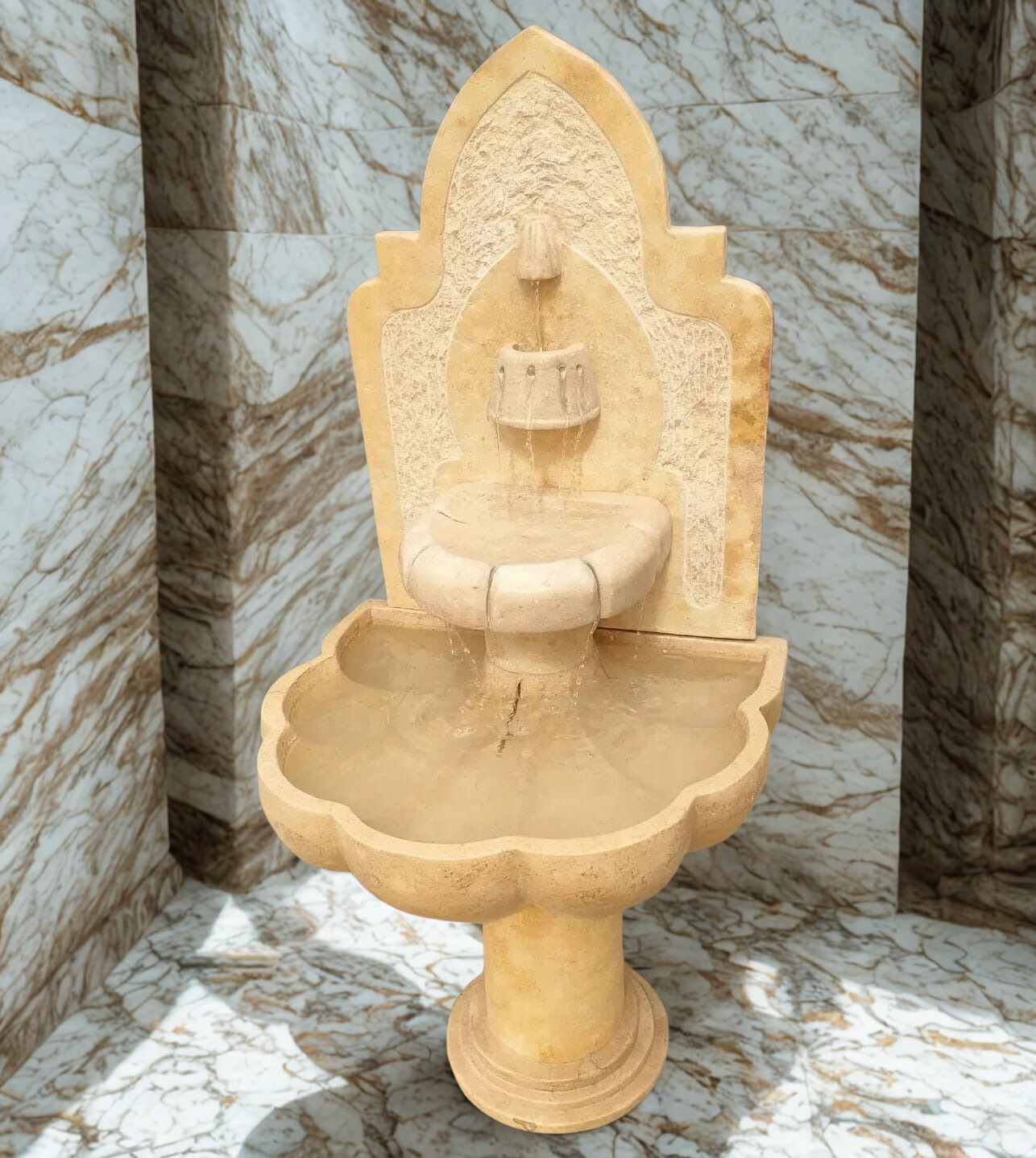 💧 Fontaine Publique en Marbre Naturel Haut de Gamme 💧100*60
