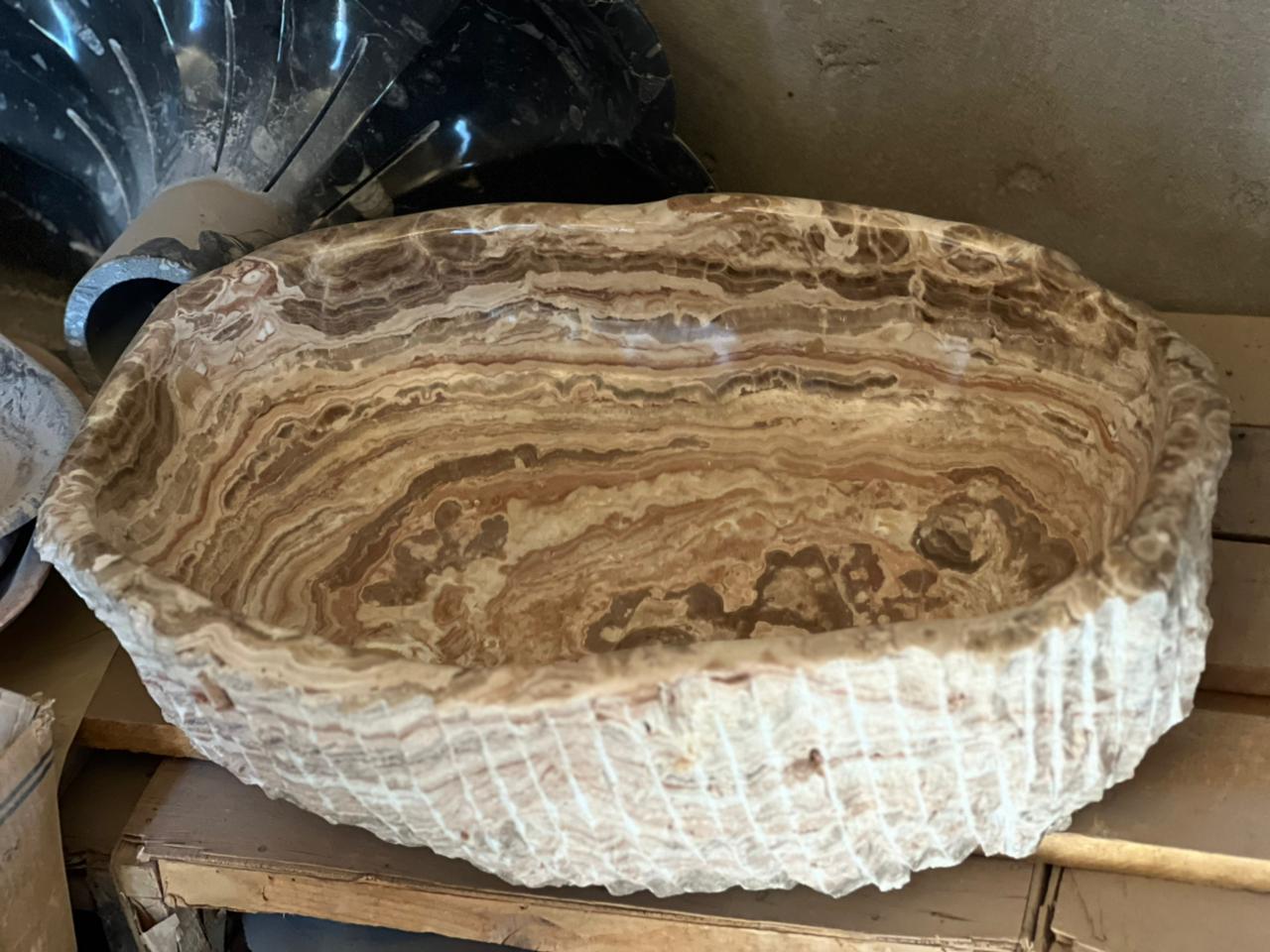 ✨ Vasque Cercle / Carré ou Sauvage en Onyx Naturel ✨