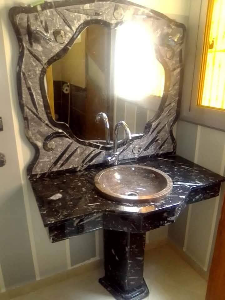 ✨ Vasque en Marbre Local Massif – Élégance Authentique ✨80*50