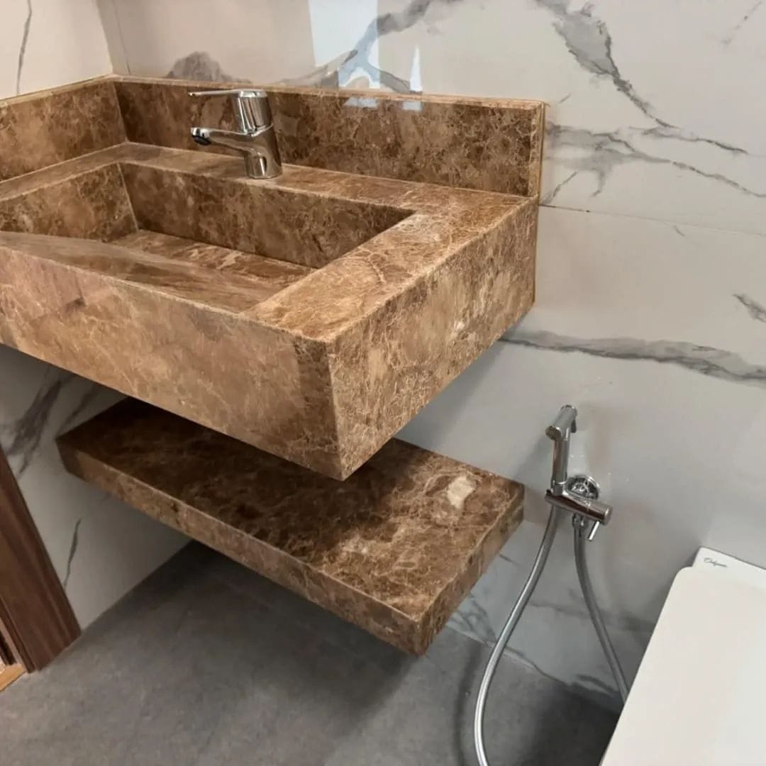 Vasques en marbre local naturel – Élégance intemporelle et personnalisation