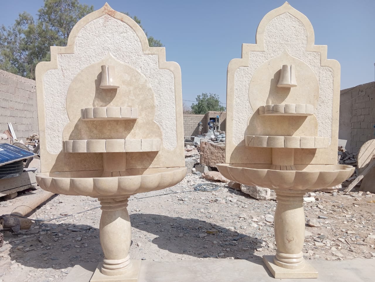 💧 Fontaine Publique en Marbre Naturel Haut de Gamme 💧140*80