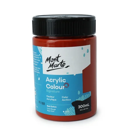 Peinture acrylique Mont Marte 300ml Ocre rouge