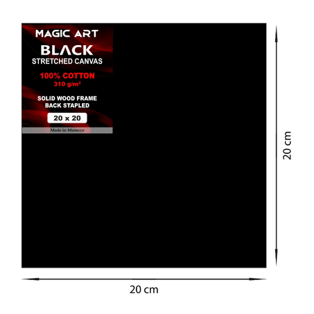Toile Magic Art Black 20x20 cm