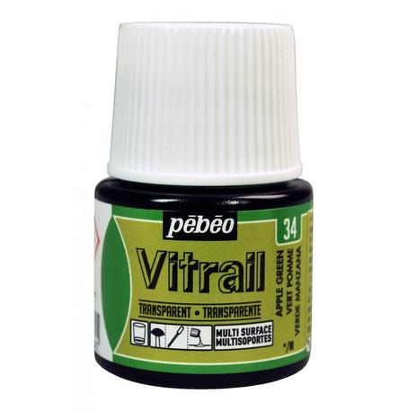 Peinture Vitrail Pebeo Vert pomme N°34 45ml