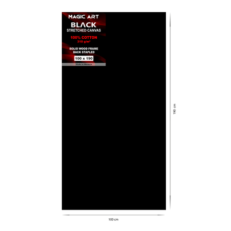 Toile Magic Art Black 100x190 cm