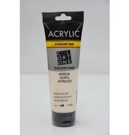 Peinture acrylique Colortone 120ml Jaune de naples clair