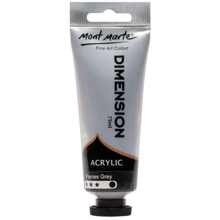 Peinture acrylique Mont Marte Dimension 75ml Gris de payne