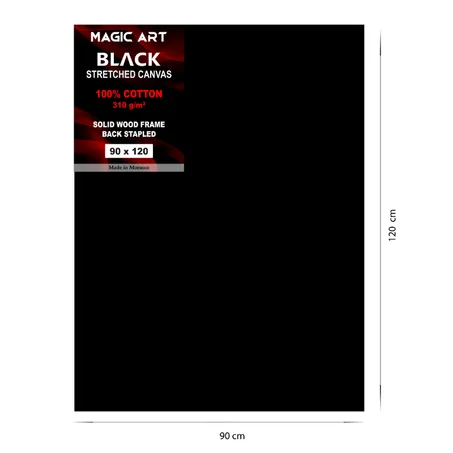 Toile Magic Art Black 90x120 cm