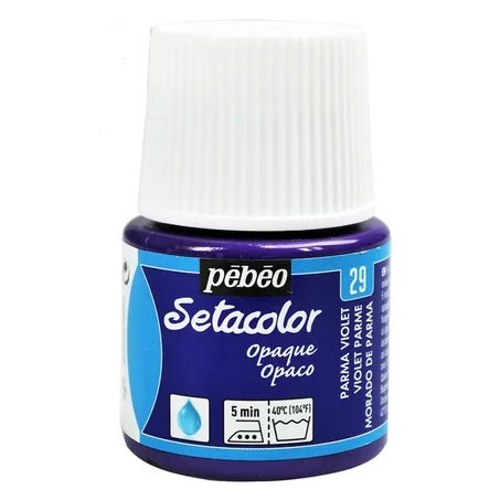 Peinture tissu setacolor Pebeo 45ml Violet parme N°29