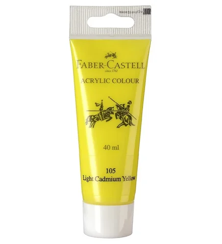 Peinture acrylique Faber-Castell 40ml  Jaune cadmium clair