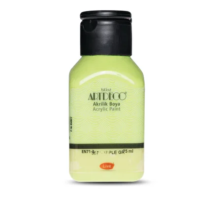 Peinture acrylique ARTDECO 75ml Vert pomme 3673