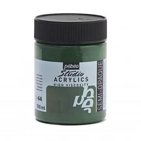 Peinture acrylique Pebeo 500ml Vert de Hooker N°44
