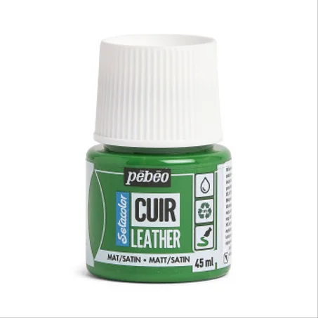Peinture cuir Pebeo 45ml Vert cactus