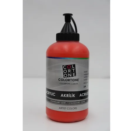 Peinture acrylique Colortone 650ml Rouge naphtol clair