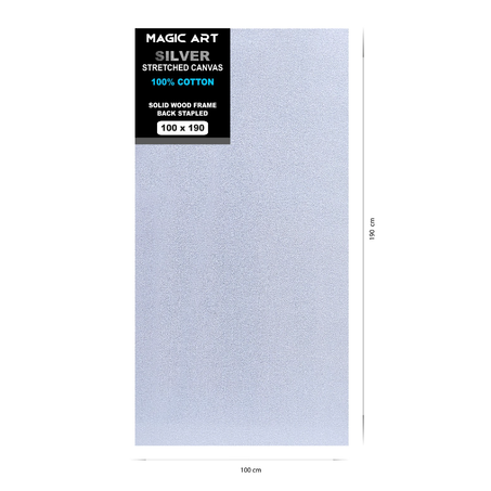 Toile Magic Art Silver 100x190 cm