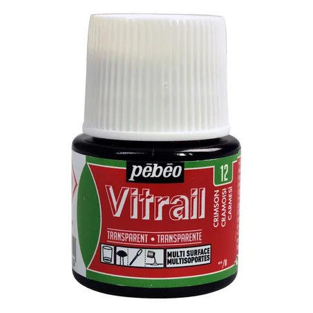 Peinture Vitrail Pebeo Cramoisi N°12 45ml