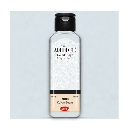 Peinture acrylique ARTDECO 140ml Blanc coton 3008