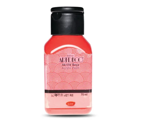 Peinture acrylique ARTDECO 75ml Rouge velour 3019