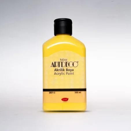 Peinture acrylique ARTDECO 500ml Jaune canari 3032