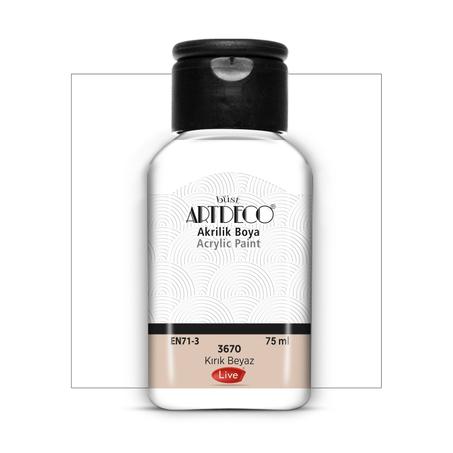 Peinture acrylique ARTDECO 75ml Blanc cassé 3670