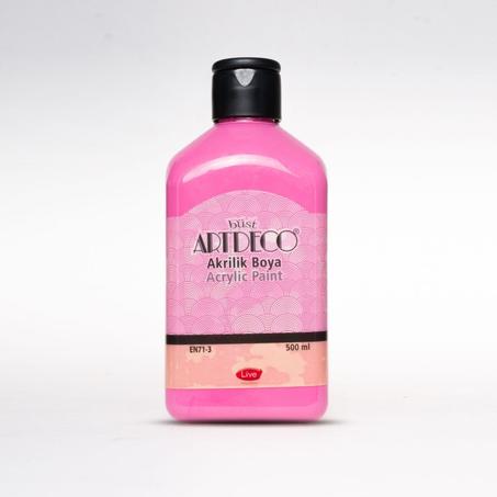 Peinture acrylique ARTDECO 500ml Rose bonbon 3678