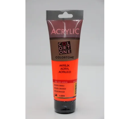 Peinture acrylique Colortone 120ml Orange reflex