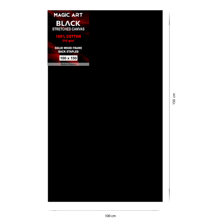 Toile Magic Art Black 100x150 cm