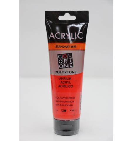 Peinture acrylique Colortone 120ml Rouge naphtol clair