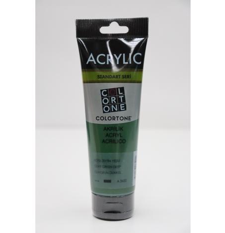 Peinture acrylique Colortone 120ml Vert olive foncé