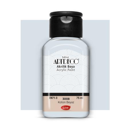 Peinture acrylique ARTDECO 75ml Blanc coton 3008