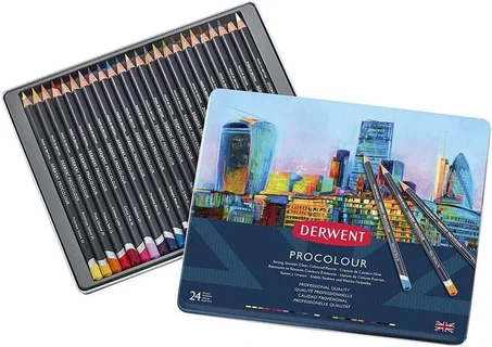 Crayons de couleur Derwent 24 pcs Procolour