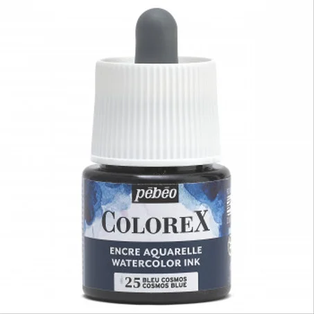 Encre aquarelle Colorex Pebeo 45ml Bleu cosmos