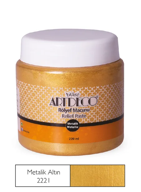Pate à relief Métallique ARTDECO 220ml Or