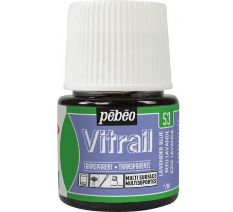 Peinture Vitrail Pebeo Bleu lavande N°53 45ml