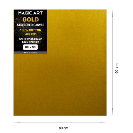 Toile Magic Art Gold 80x90 cm