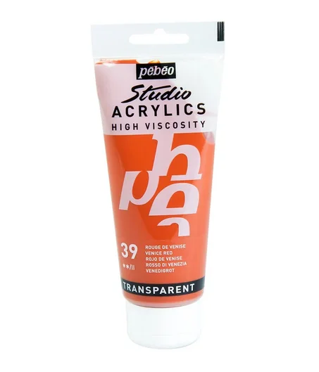 Peinture acrylique Pebeo 100ml Rouge de venise N°39
