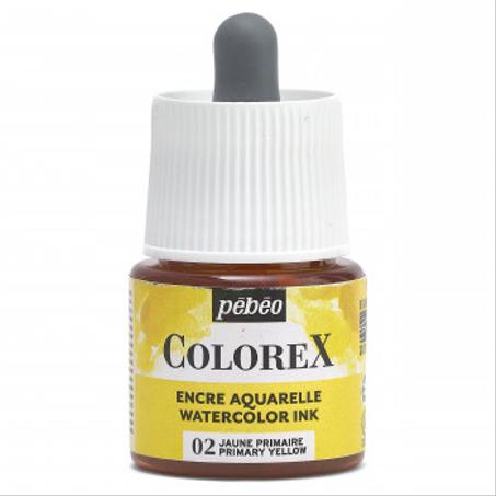 Encre aquarelle Colorex Pebeo 45ml Jaune primaire
