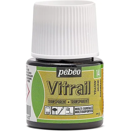 Peinture Vitrail Pebeo Jaune N°14 45ml
