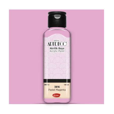 Peinture acrylique ARTDECO 140ml Magenta pastel 3816