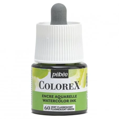 Encre aquarelle Colorex Pebeo 45ml vert fluorescent